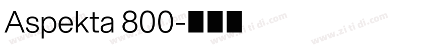 Aspekta 800字体转换